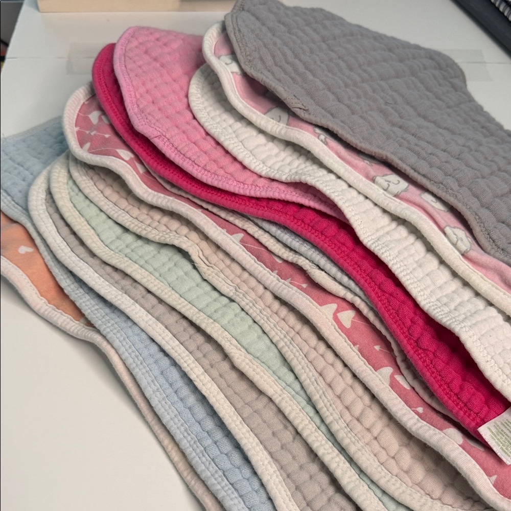 13 Variety - Baby Burp Cloths